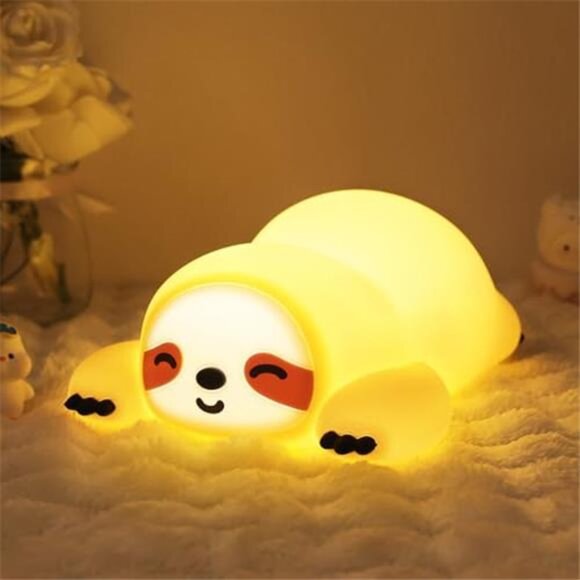 Other - Novelty Light GIFT IDEA! -- Rechargeable SLOTH Silicone Night Light Nightlight